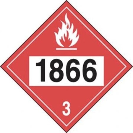 Accuform 4DIGIT DOT PLACARDS HAZARD CLASS 3 MPL733RM10 MPL733RM10